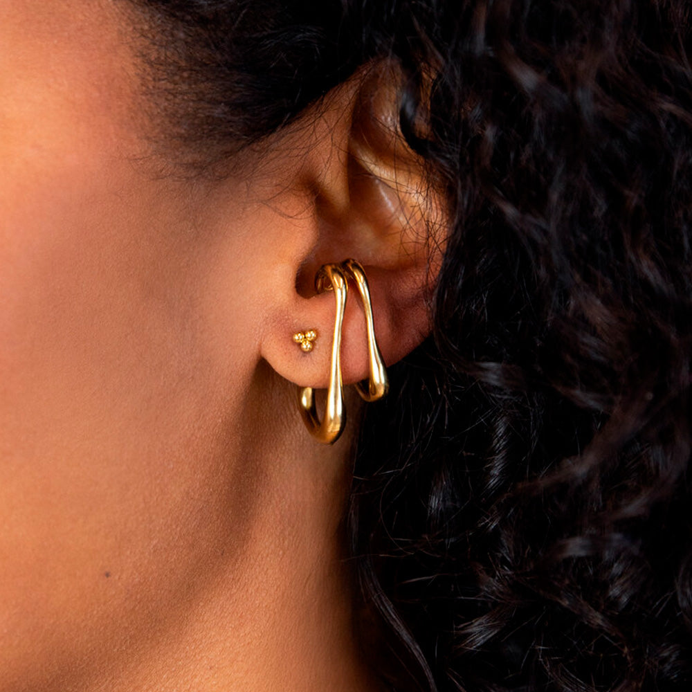 My Jewellery Smykker Earcuff Organisk Guld