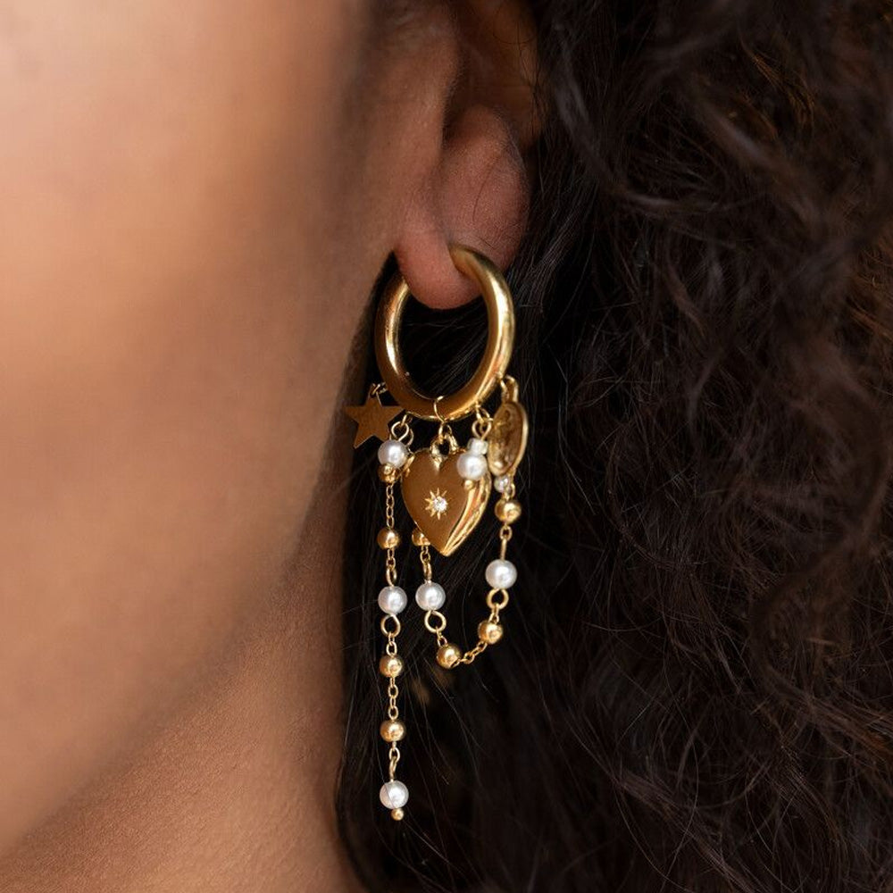 My Jewellery Smykker Hoops Hjerter Stjerner Kæder Hvid