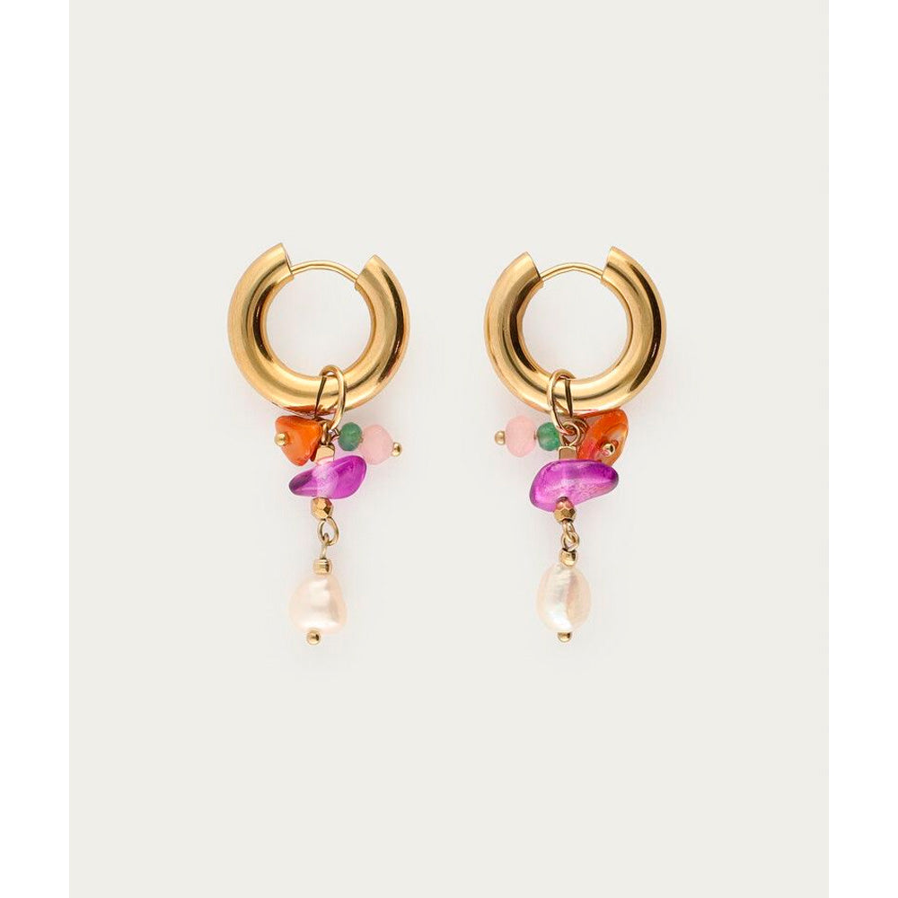 My Jewellery Smykker Hoops Lilla Sten & Ferskvandperle