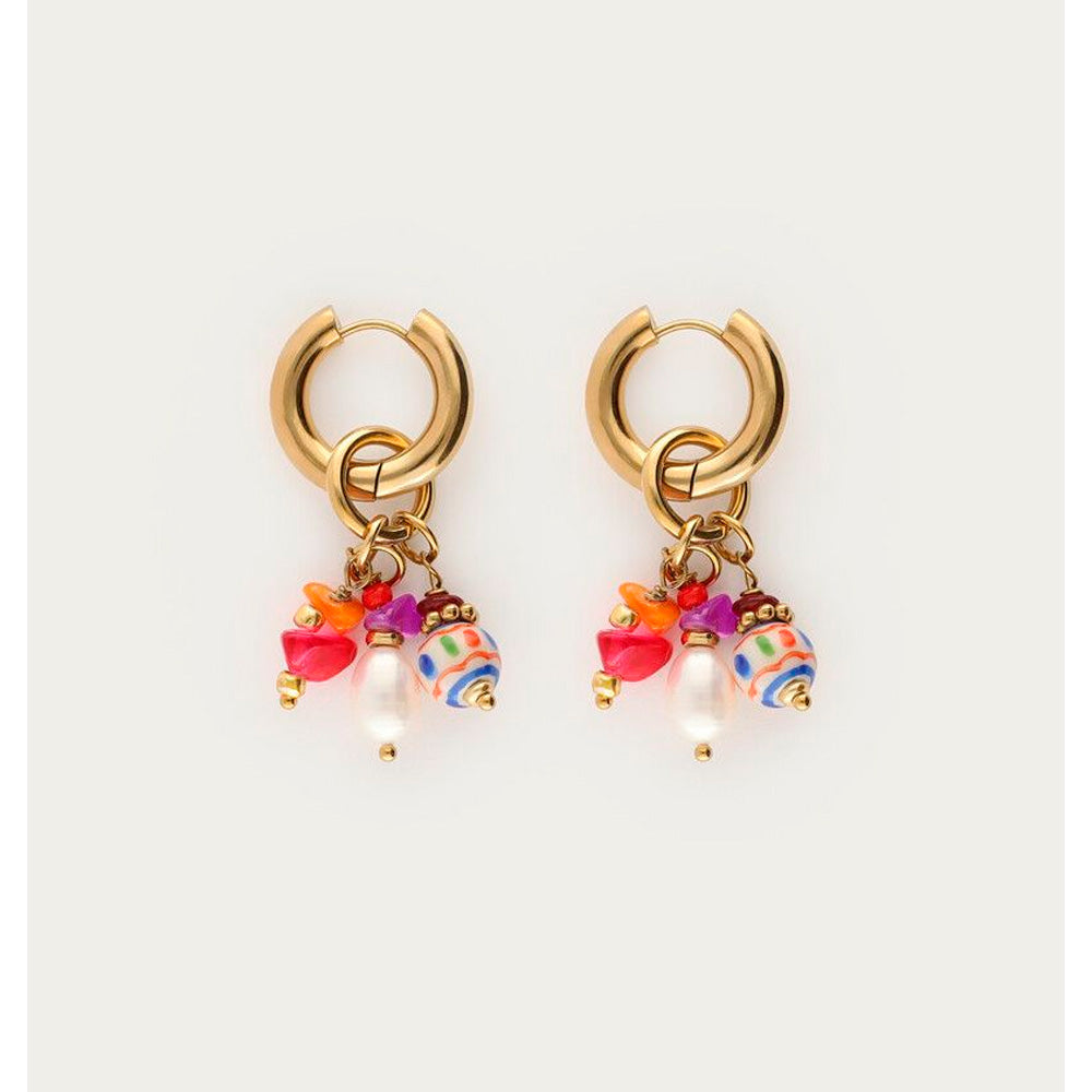 My Jewellery Smykker Hoops Multifarvede Perler