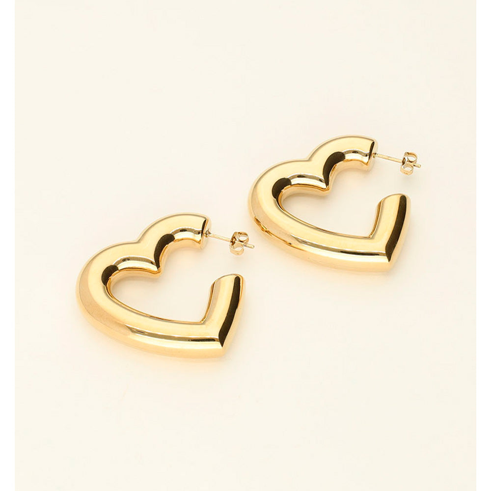 My Jewellery Smykker Ørestikker Statement Medium Heart