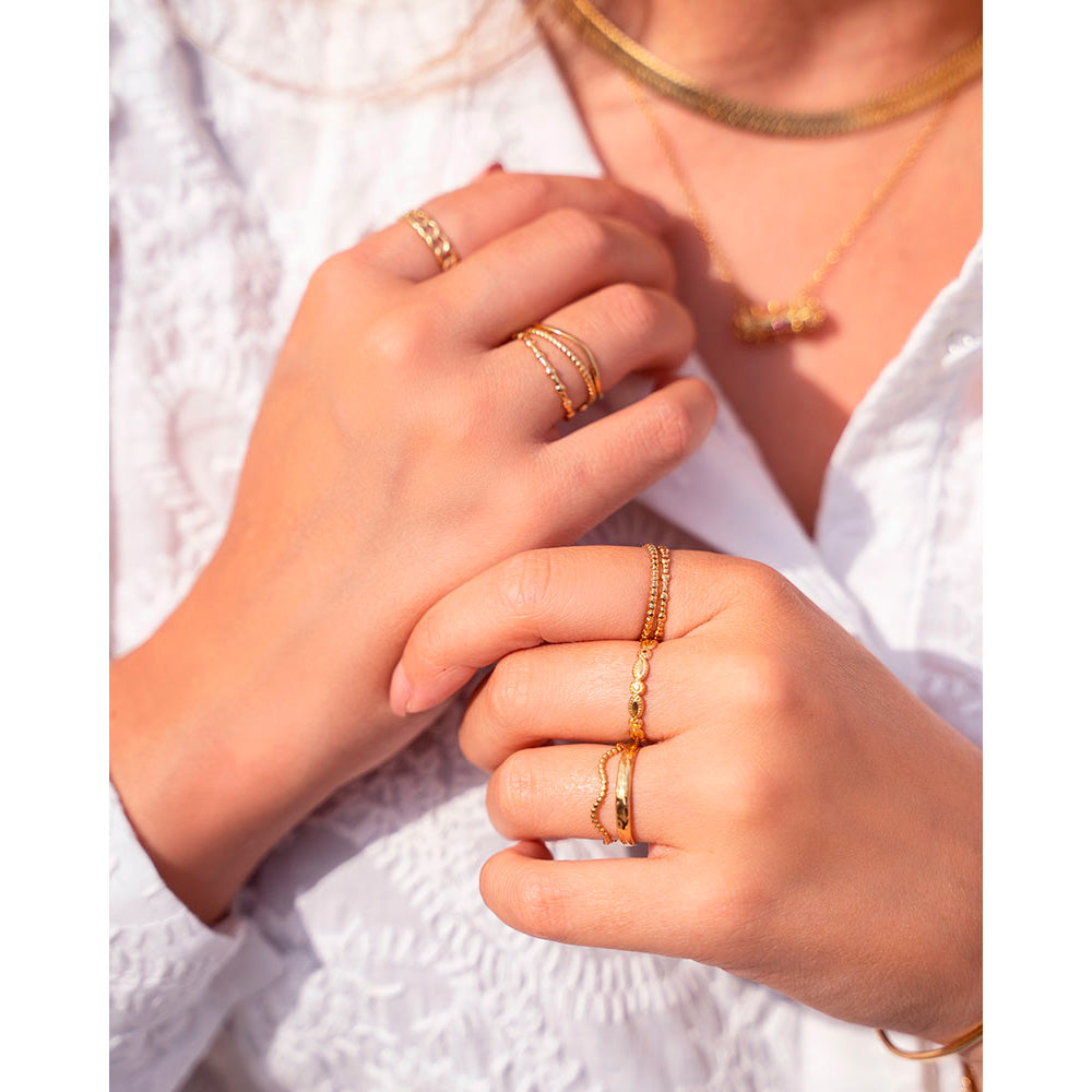 My Jewellery Smykker Struktur Ring Justerbar