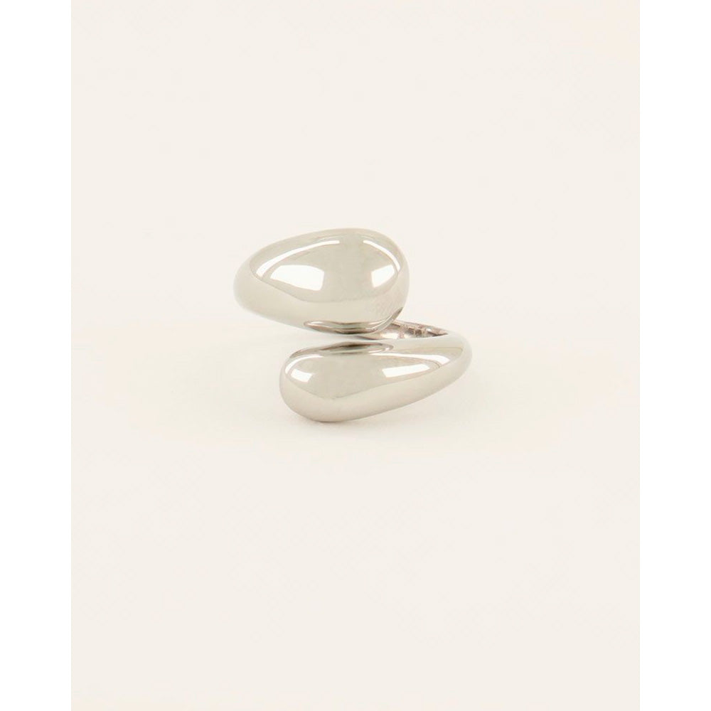 My Jewellery Smykker Statement Bølget Ring Justerbar