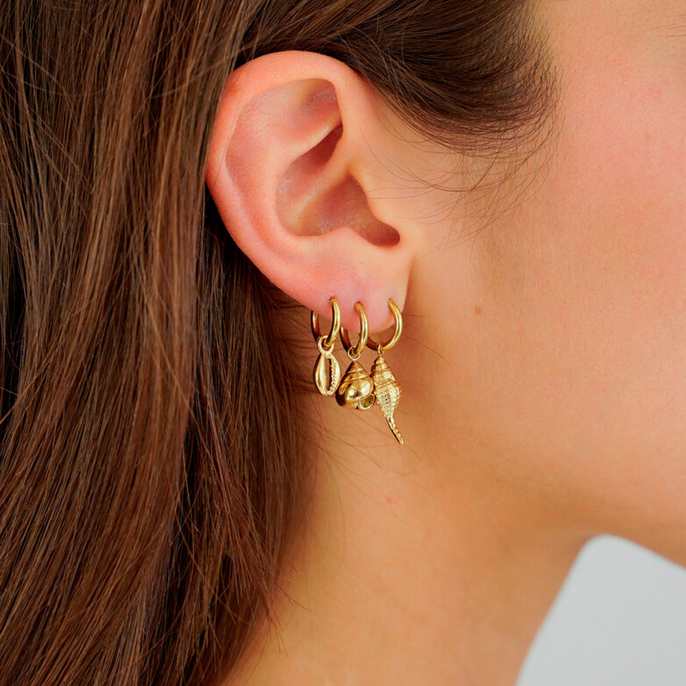 My Jewellery Smykker Små Hoops Muslingeskaller