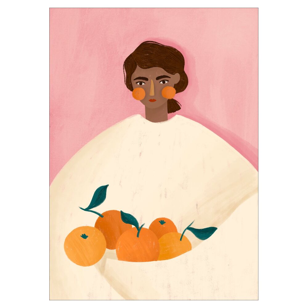 Poster And Frame Plakat Bea Muller 'The Woman With The Oranges'