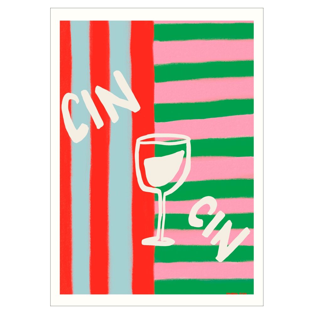 Poster & Frame Plakat Engberg Studio 'Cin Cin'