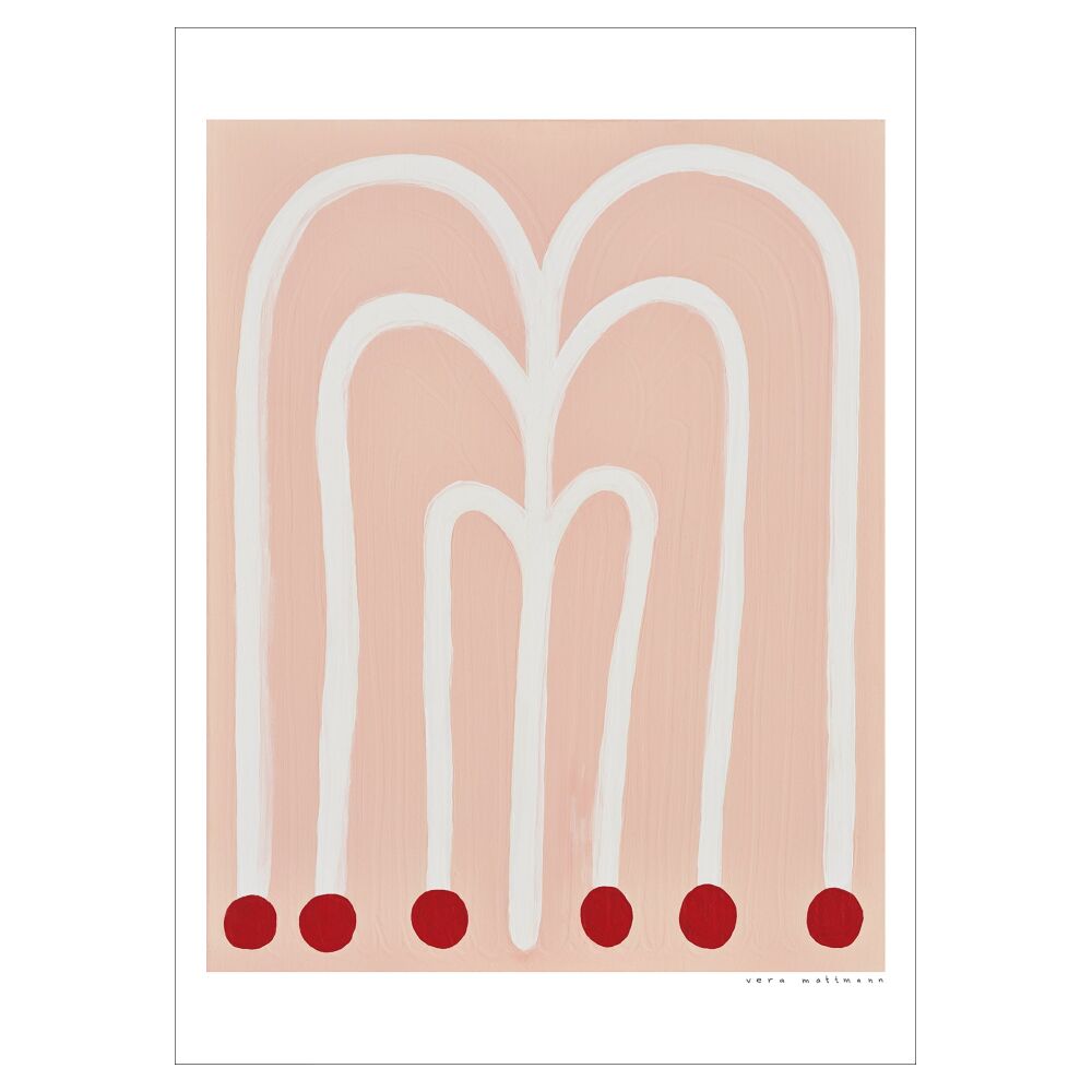 Poster & Frame Plakat The Poster Club x Vera Mattmann 'Grosse Blume'