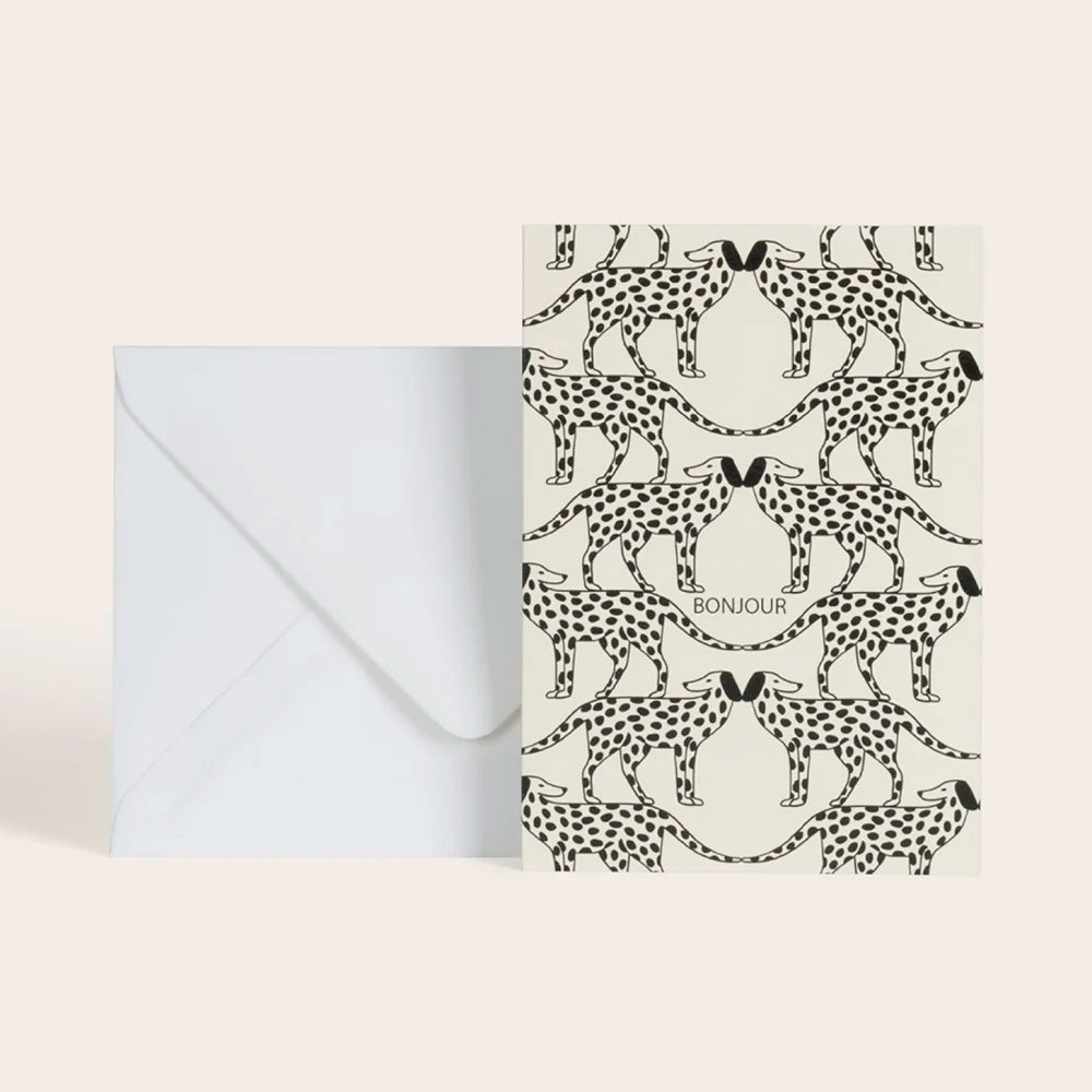 Season Paper Collection Kort Dalmatinerhunde "Bonjour"