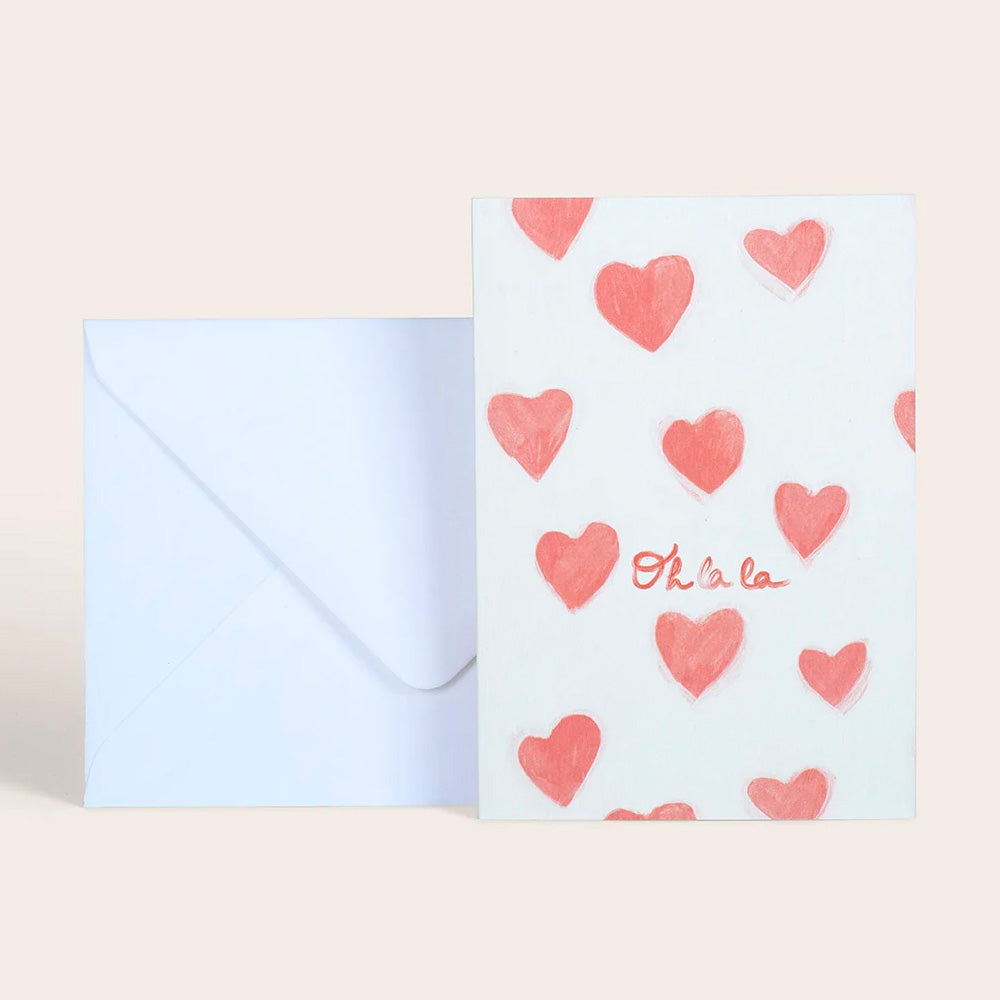 Season Paper Collection Kort Hjerter "Oh La La"