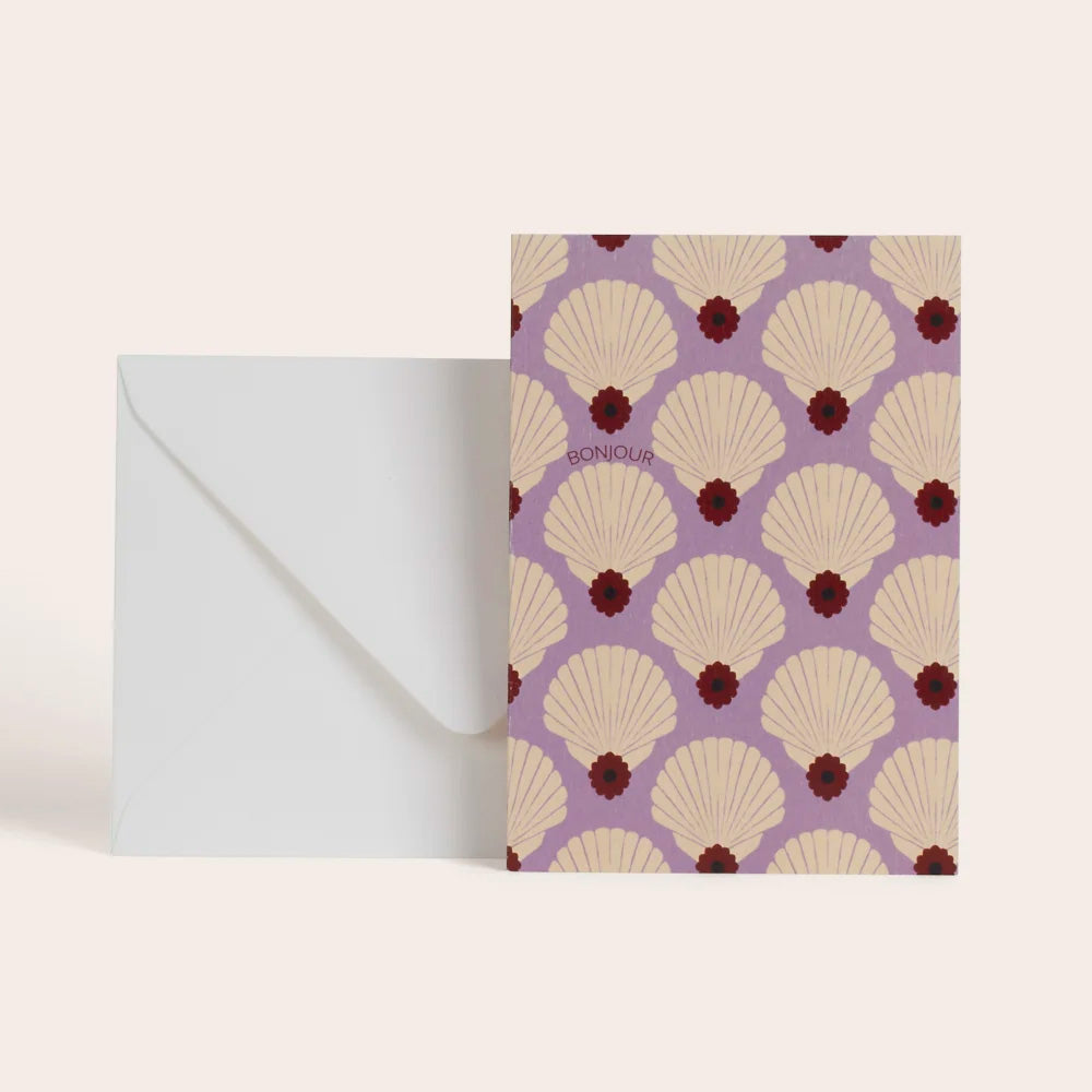 Season Paper Collection Kort Muslingeskaller "Bonjour"
