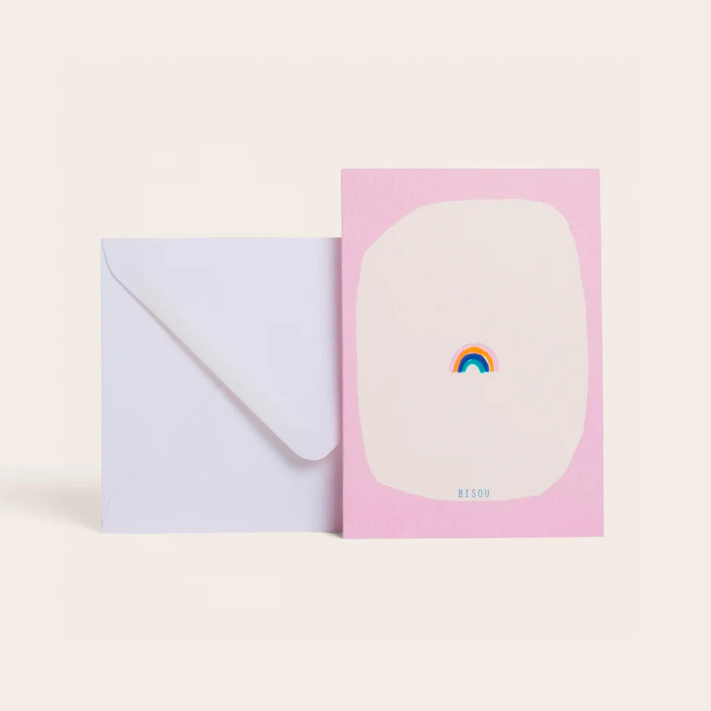 Season Paper Collection Kort Regnbue "Bisou - Kys"