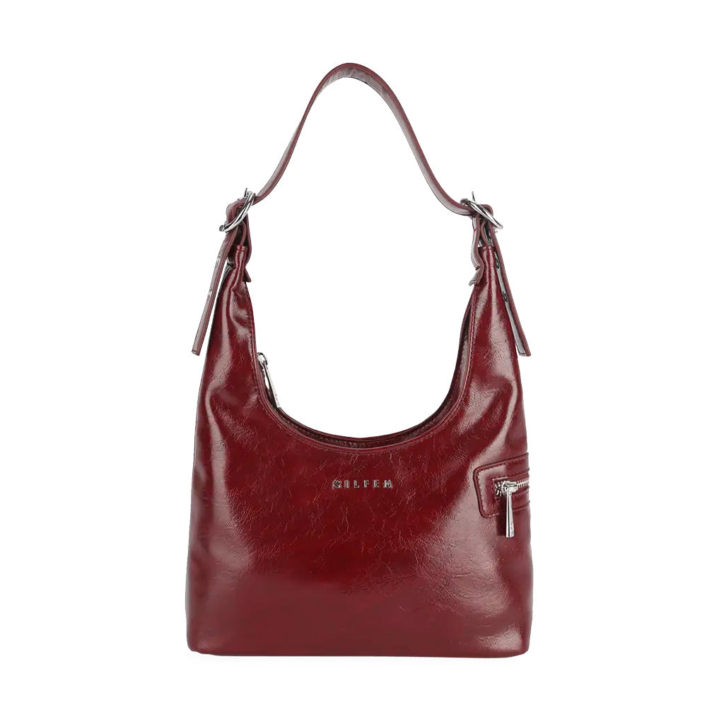 Silfen Studio Lotta Skulder/crossbody taske Cabernet