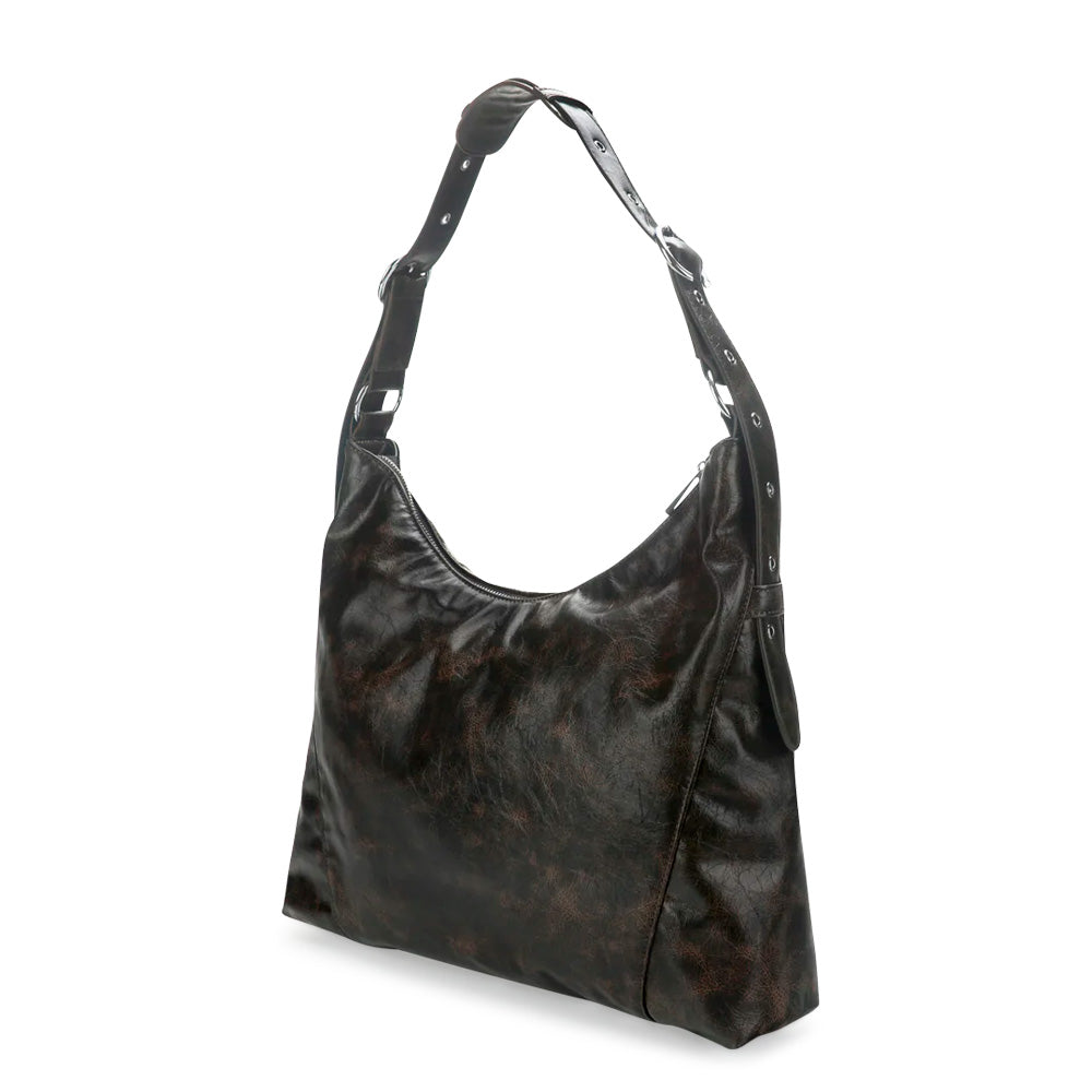 Silfen Ellie Crossbody Taske Brown Cracked