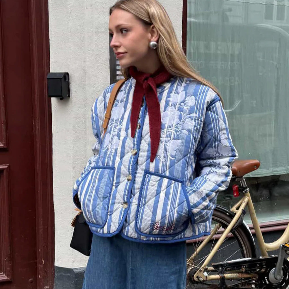Sissel Edel Asha Jacket Blue Stripes