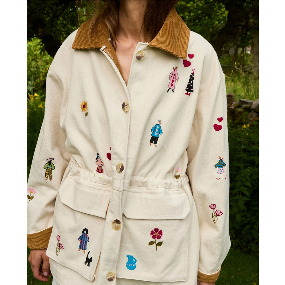 Sissel Edel Cara Jacket White Swan Broderi