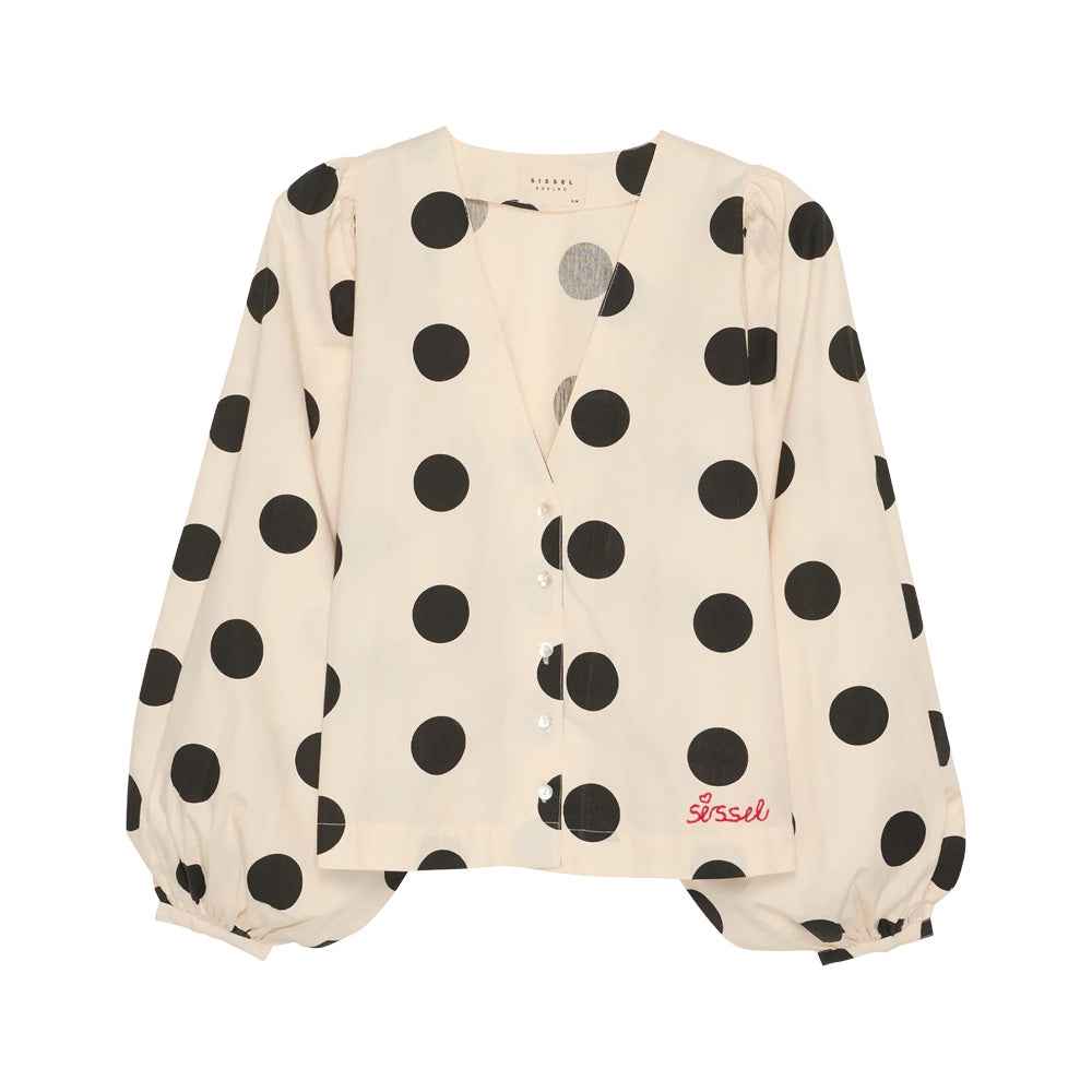 Sissel Edelbo Ea Shirt Black Dot Prikker