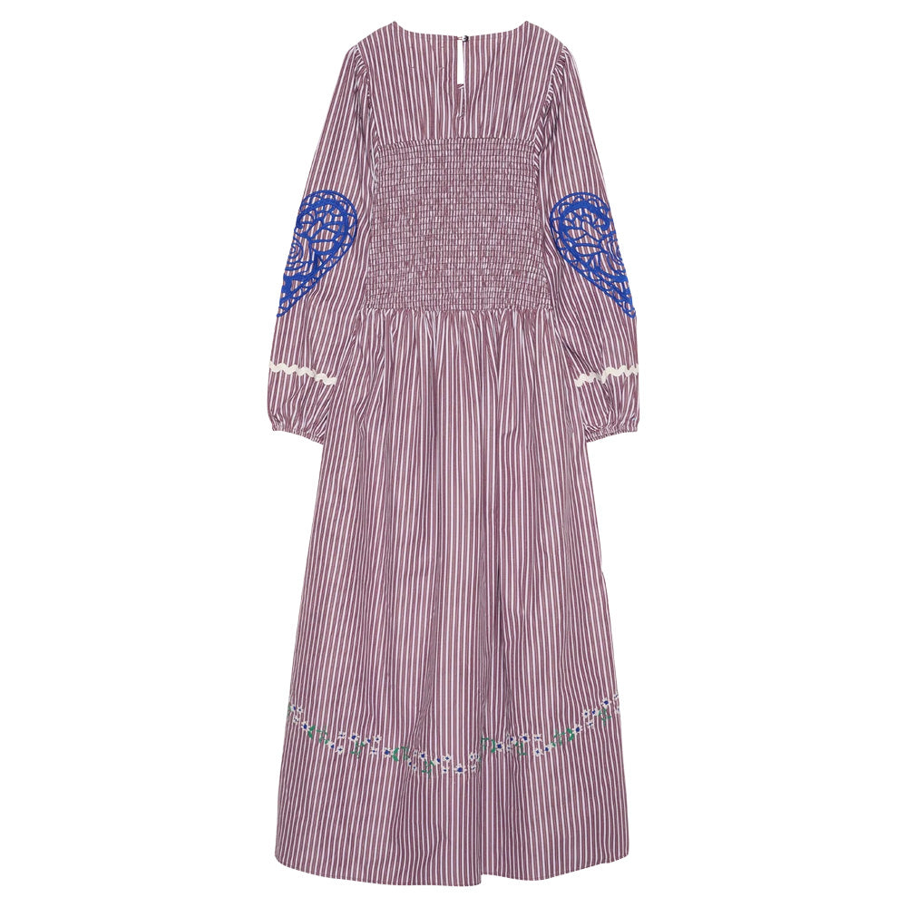 Sissel Edelbo Ivy Dress Purple Stripes