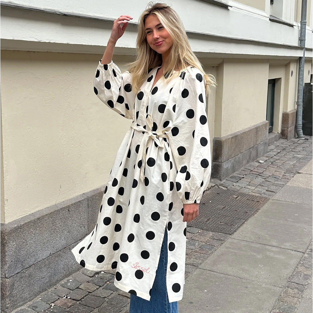 Sissel Edelbo Lara Dress Black Dots Prikker