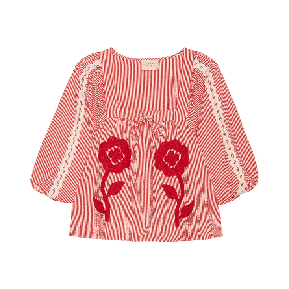 Sissel Edelbo Abelone Top Red Flower