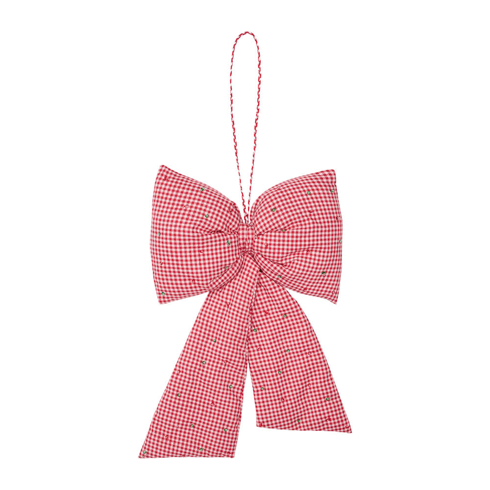 Sissel Edelbo Julepynt Bow Decoration Gingham Checks