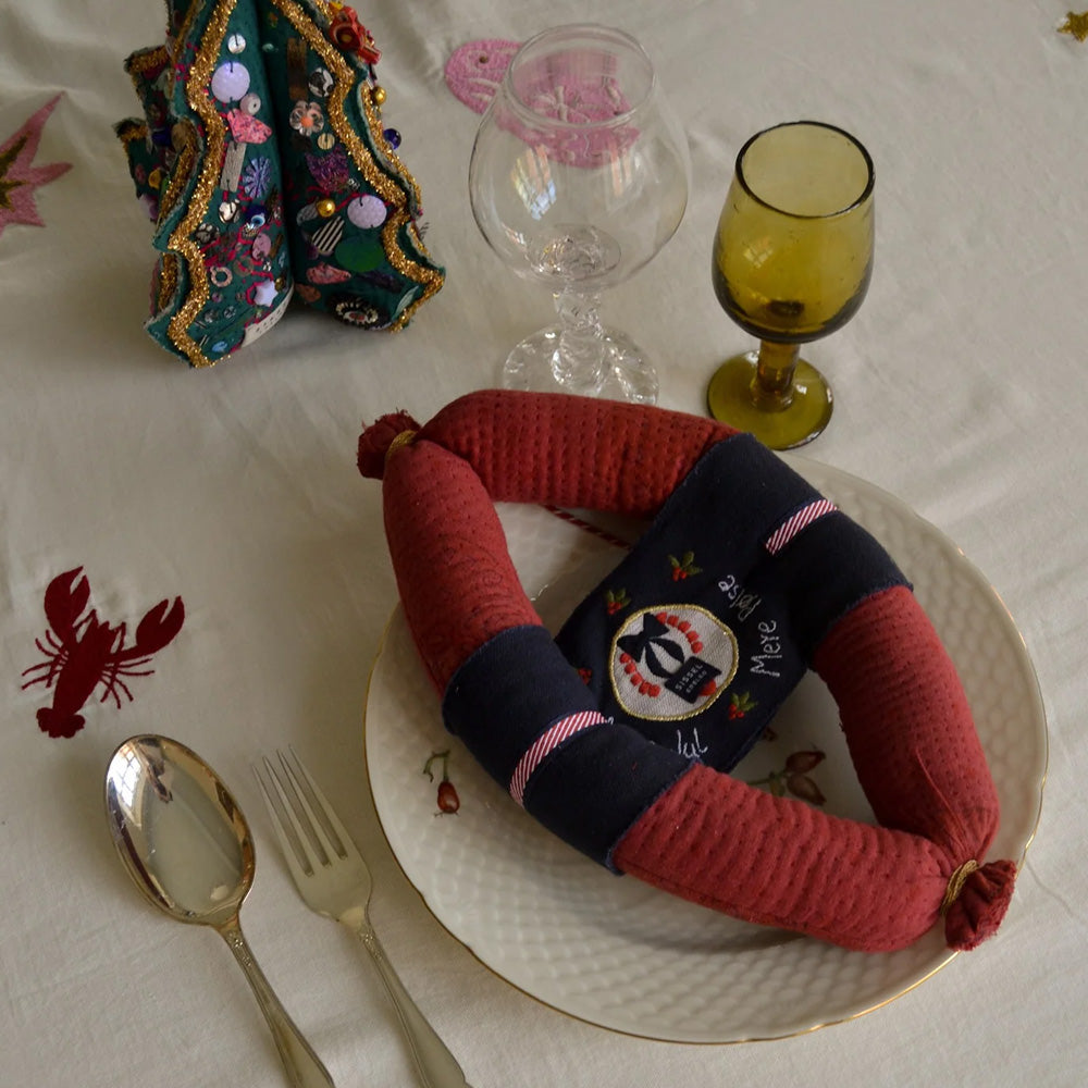 Sissel Edelbo Julepynt Double Sausage Ornament Red