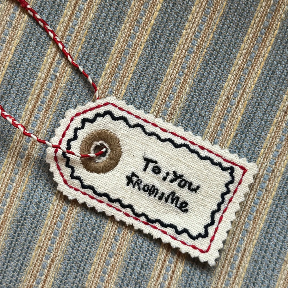 Sissel Edelbo Manilla Tag Leftover Ornament Snow