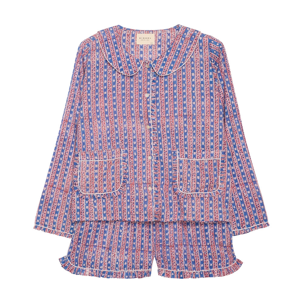Sissel Edelbo Nuvena Pyjamas Set Blue Stripes