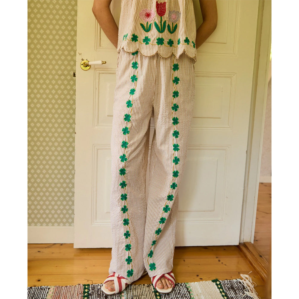 Sissel Edelbo Wenke Pants Sand Stripes