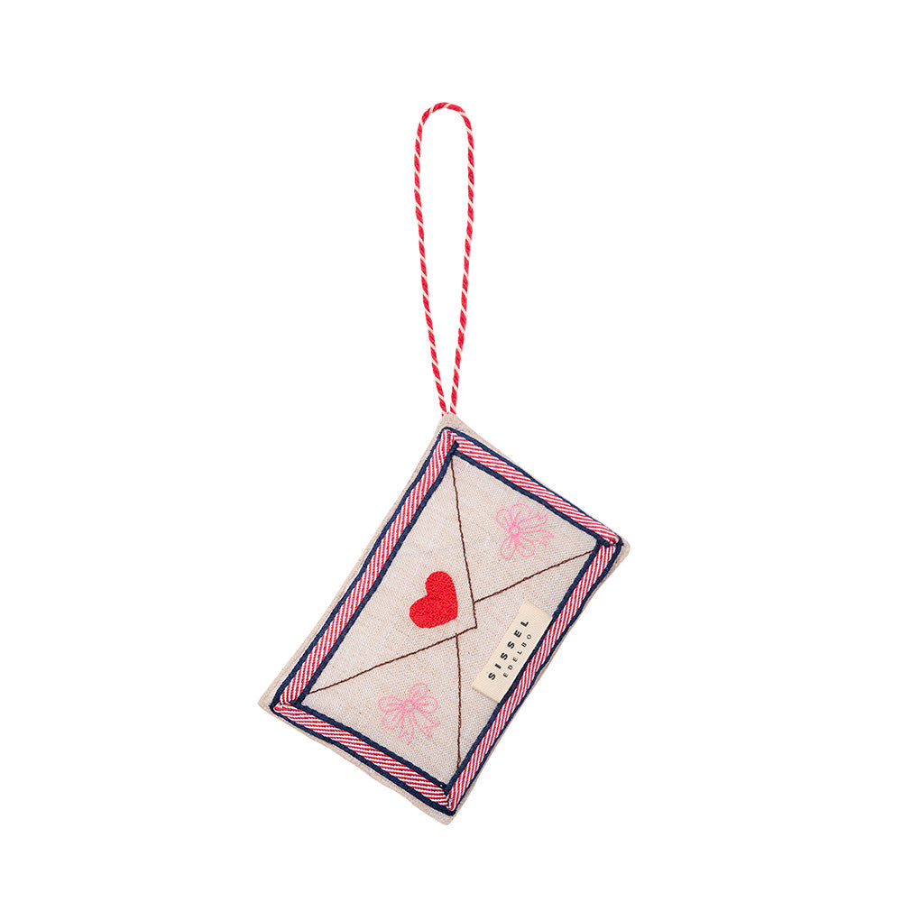 Sissel Edelbo Christmas Letter Ornament Santa Julepynt