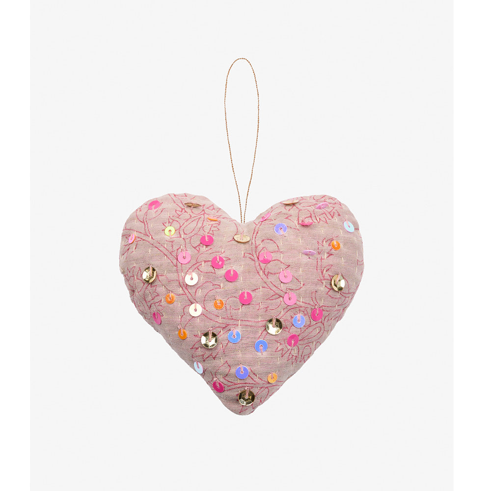 Sissel Edelbo Heart Kantha Ornament Little Mama