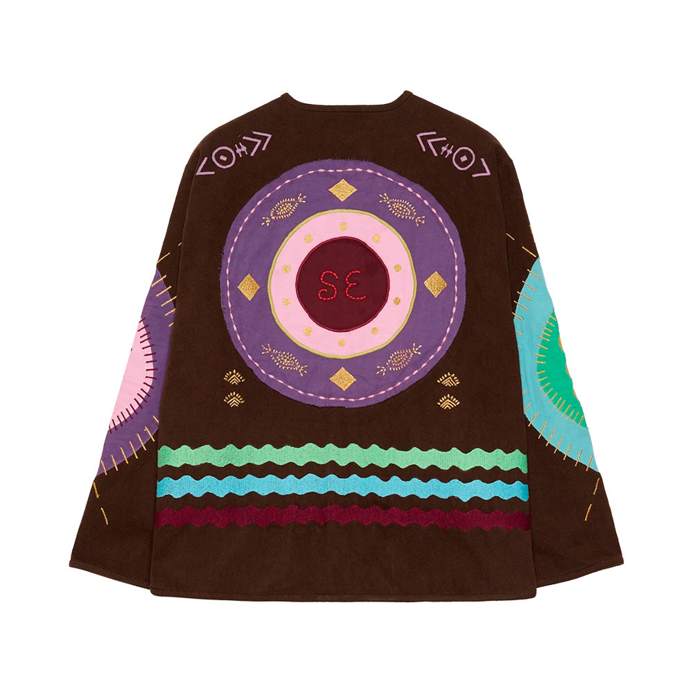 Sissel Edelbo Maggie Jacket Fudge Brown Broderi