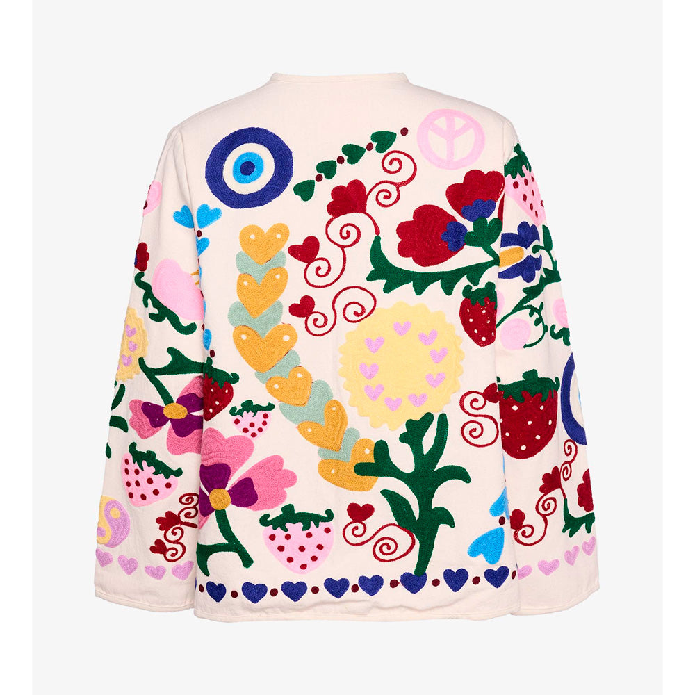 Sissel Edelbo Maggie Jacket White Rose Broderi
