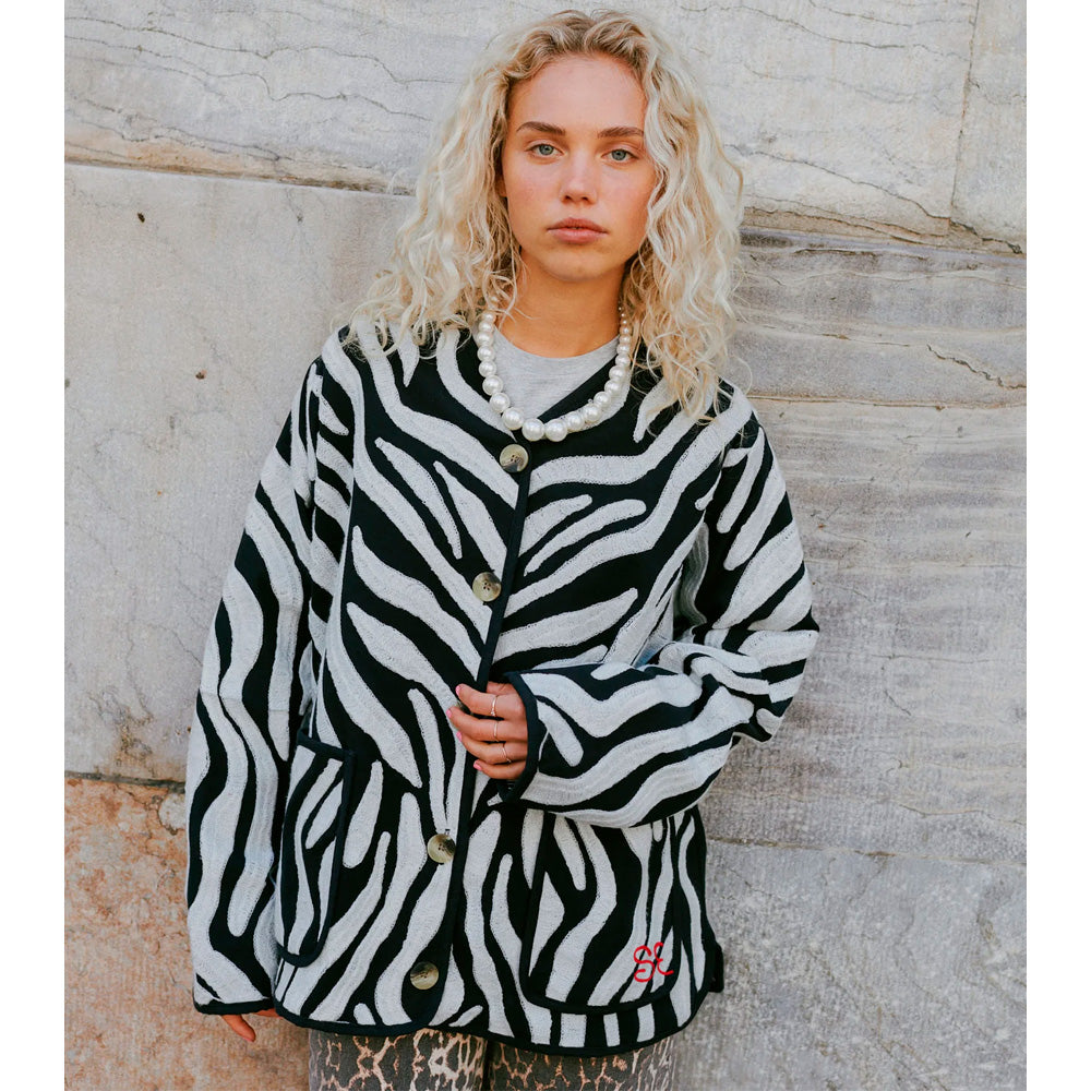 Sissel Edelbo Maggie Jacket Zebra Broderi