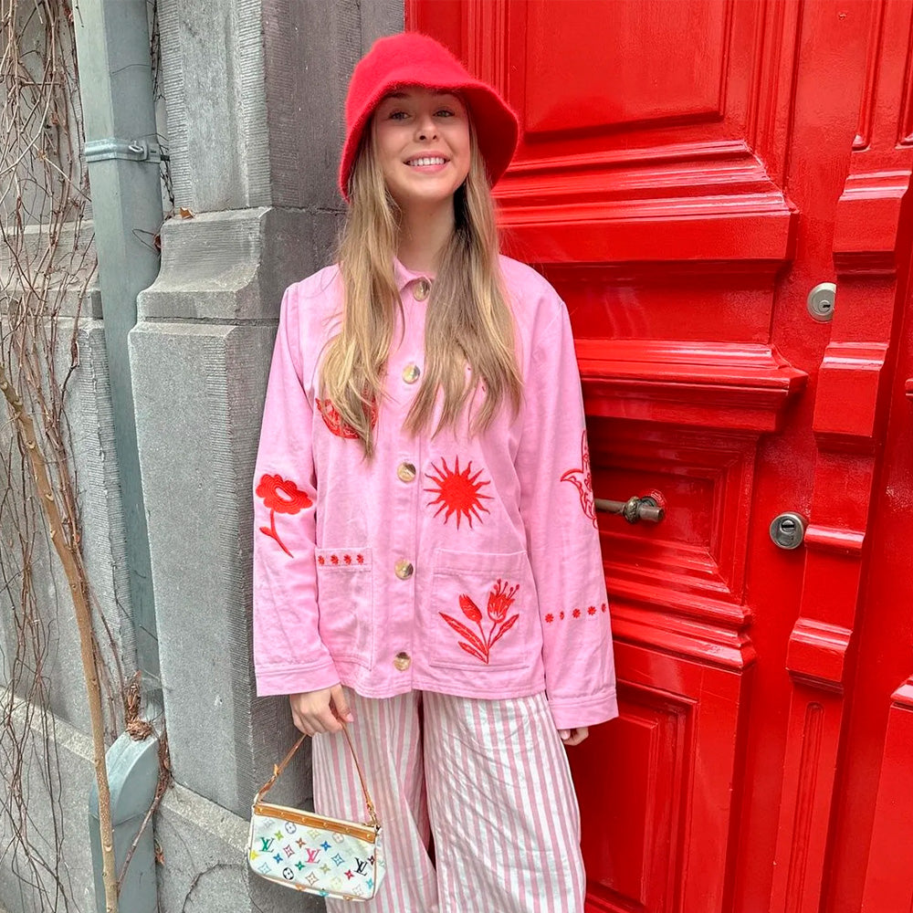 Sissel Edelbo My Jacket Rose Broderi