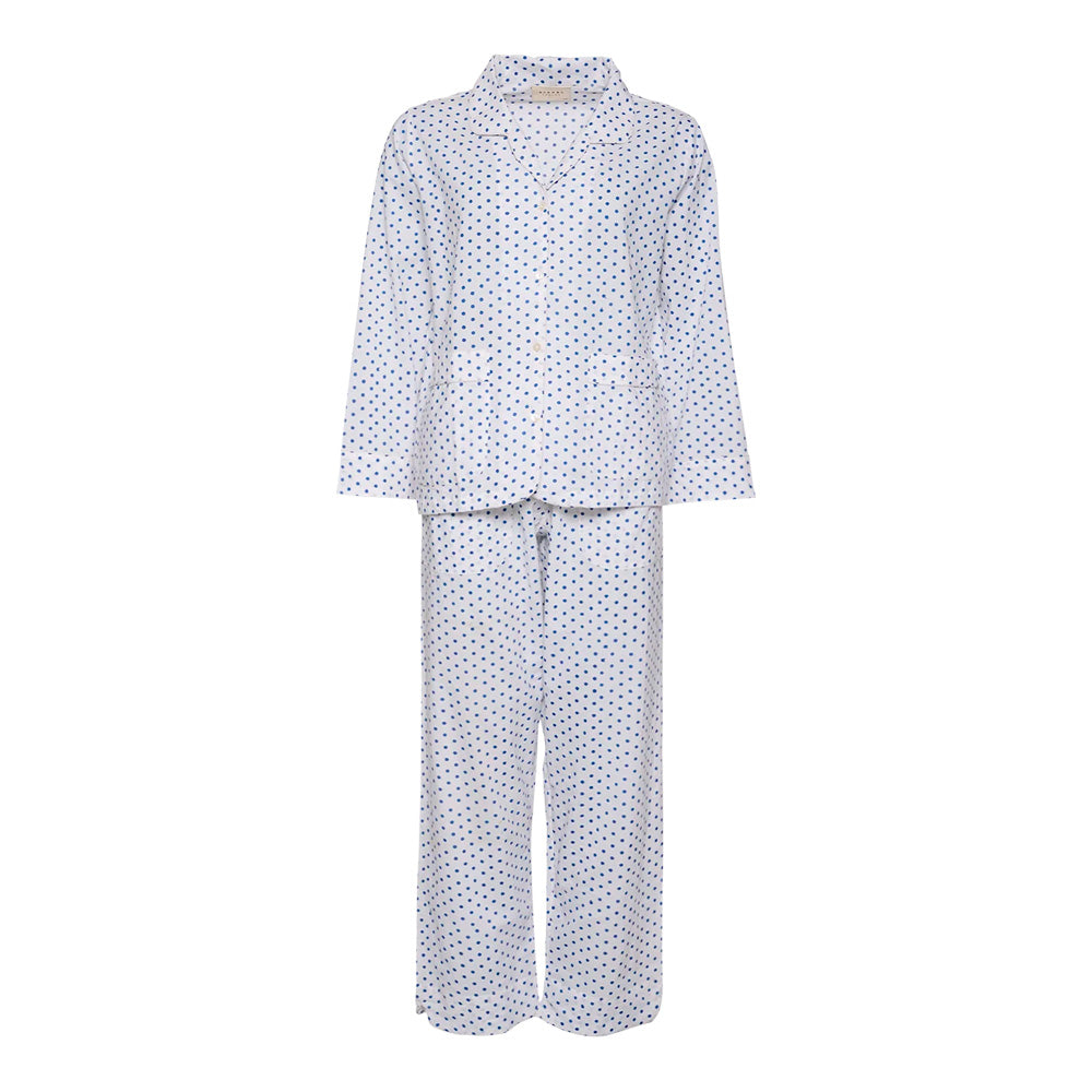 Sissel Edelbo Pyjamas Sæt Blå Prikker