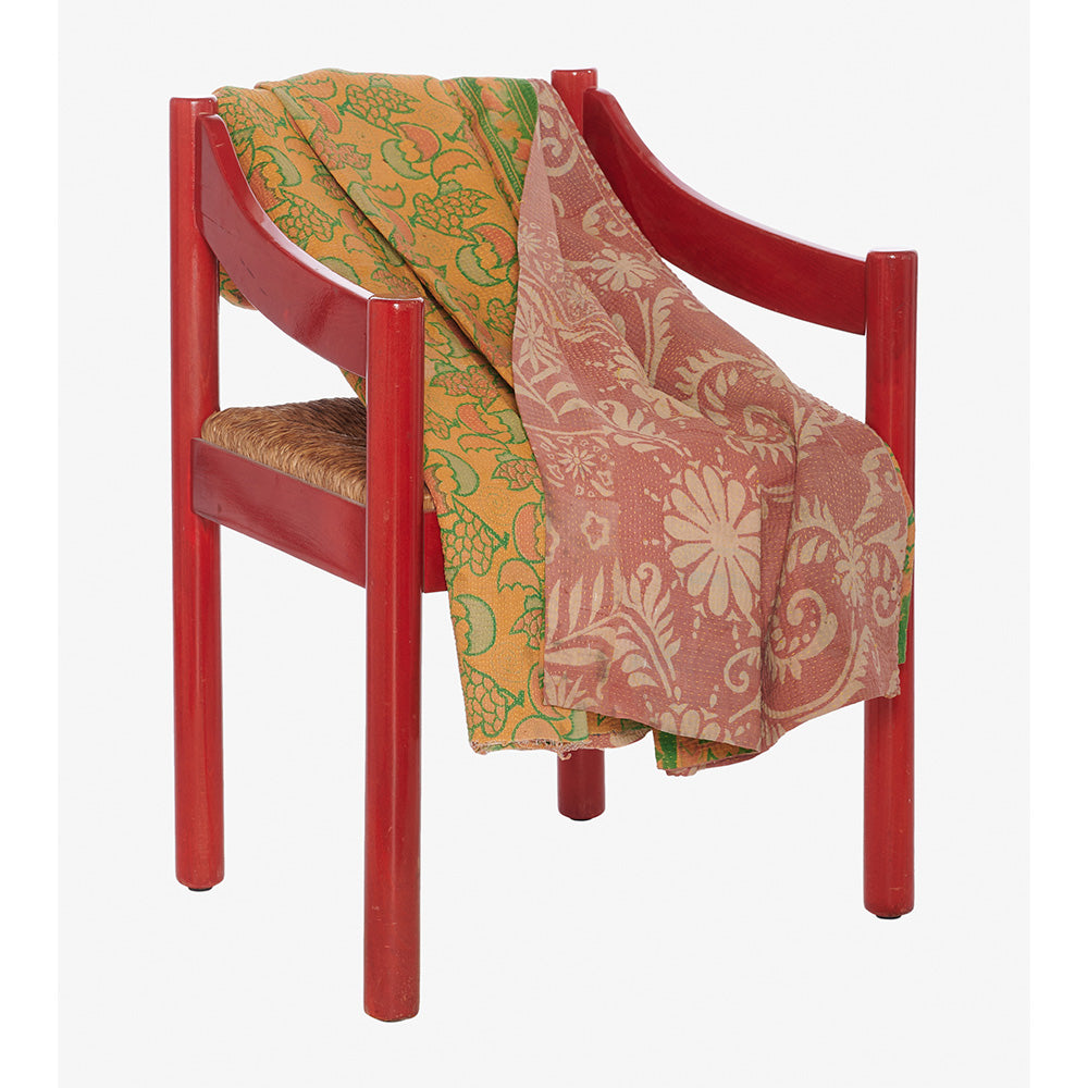 Sissel Edelbo Vintage Kantha Blanket Green Rose