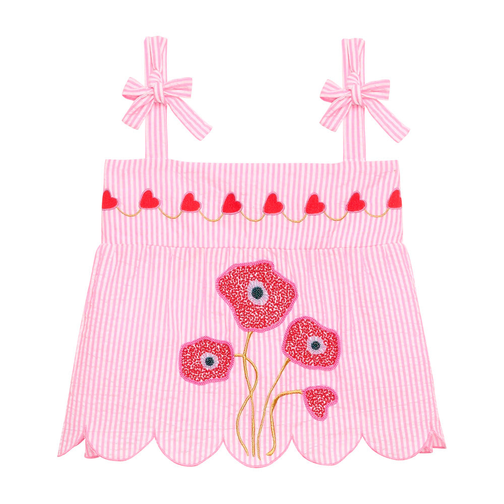 Sissel Edelbo Wenke Top Pink Stripes