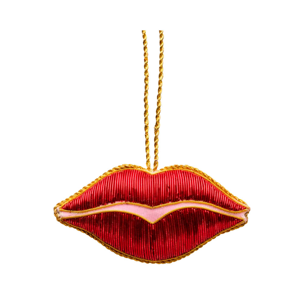 Skinbjerg Julepynt Merry Mouth Mund Perler