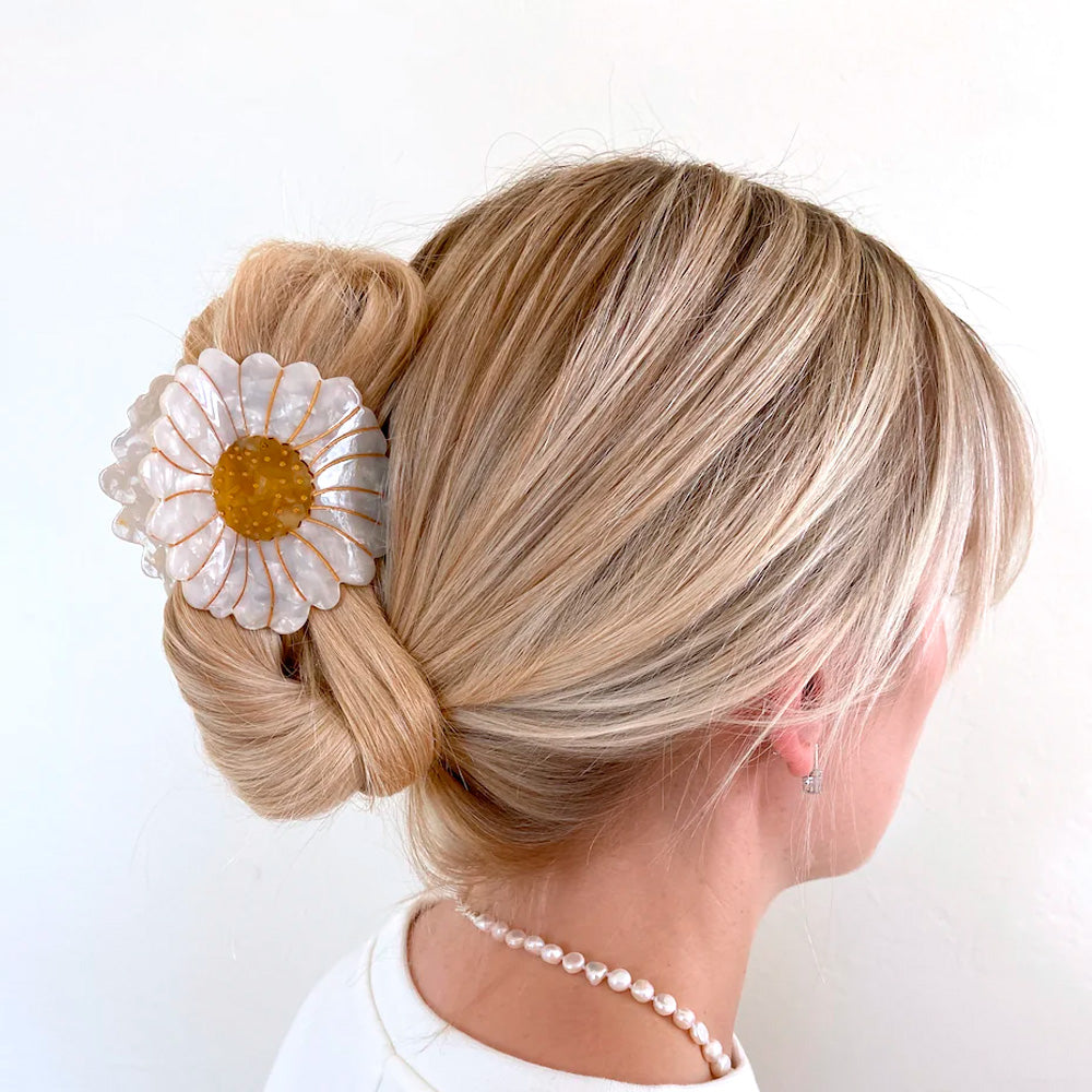 Solar Eclipse Hårklemme Blomst Marguerit