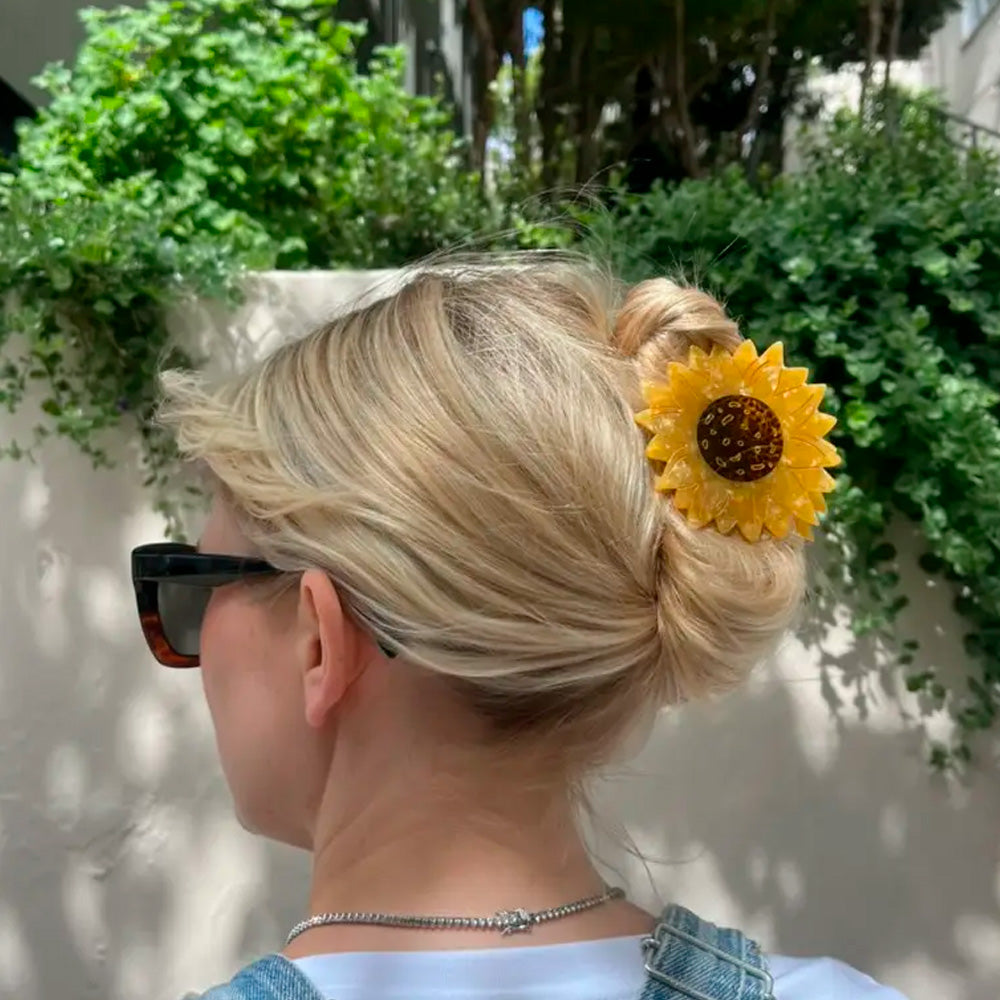 Solar Eclipse Hårklemme Blomst Solsikke