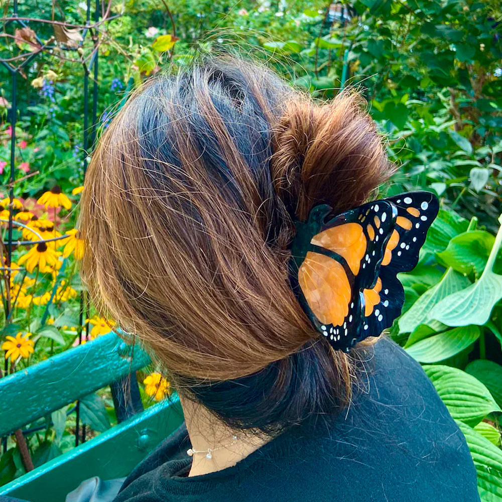 Solar Eclipse Hårklemme Sommerfugl Orange