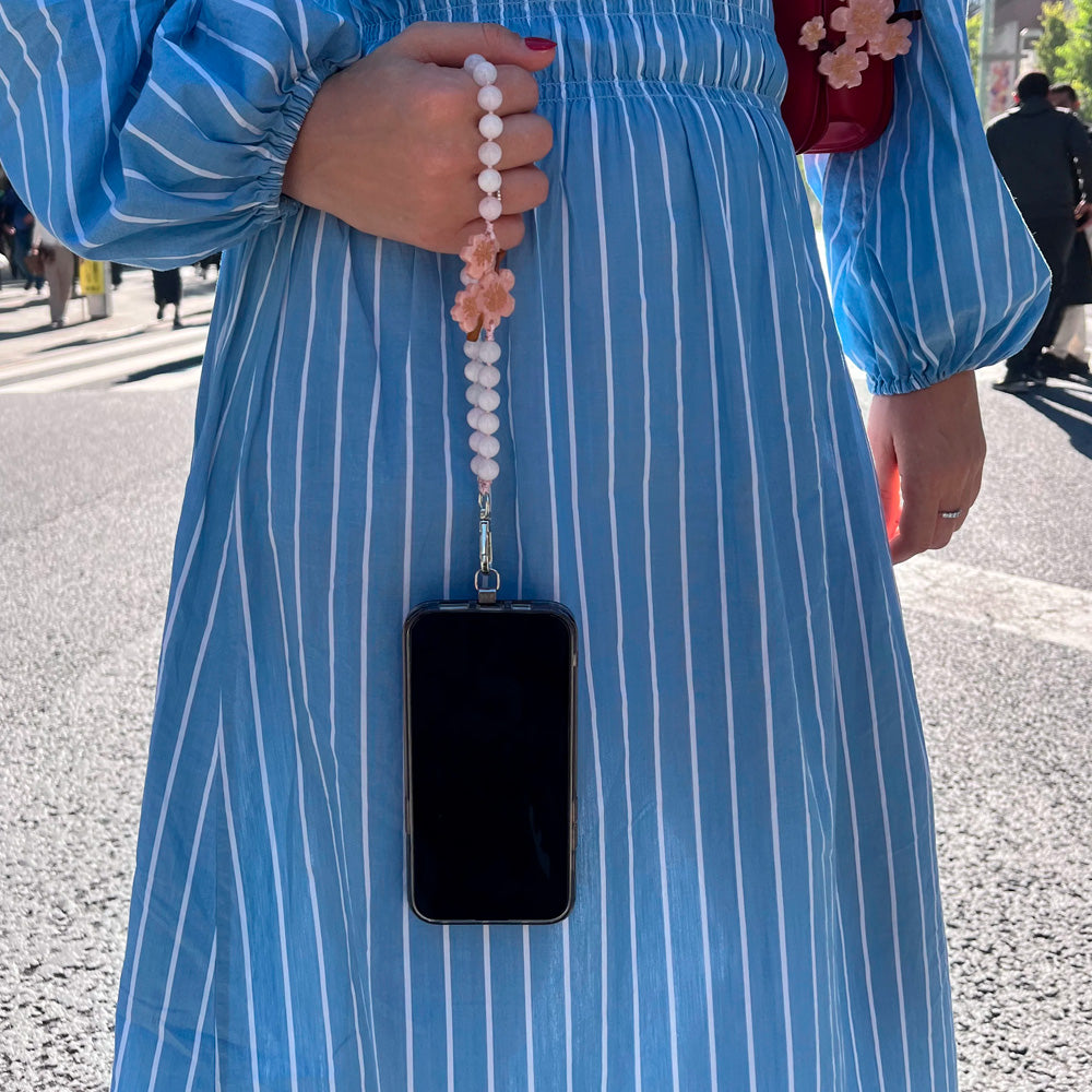 Solar Eclipse Mobil-kæde Natursten Kirsebærblomst