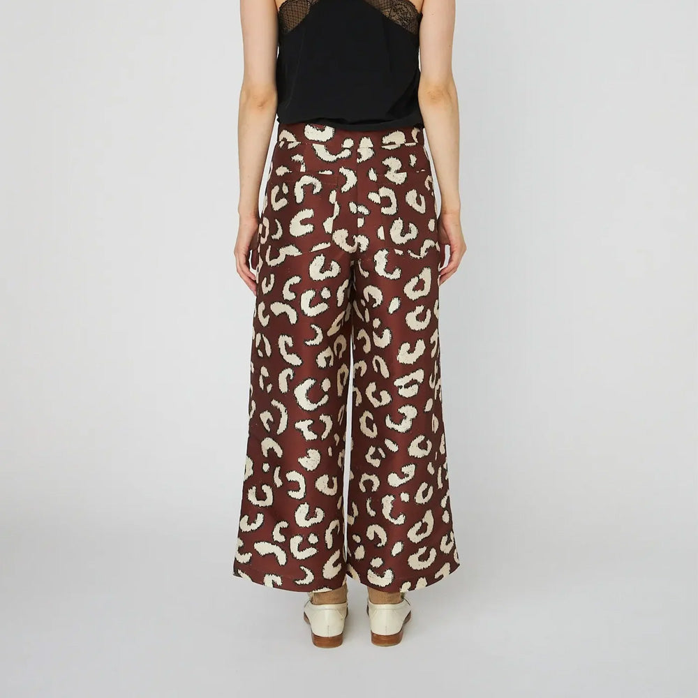 Stella Nova Cropped Low-Waist Bukser Leopard