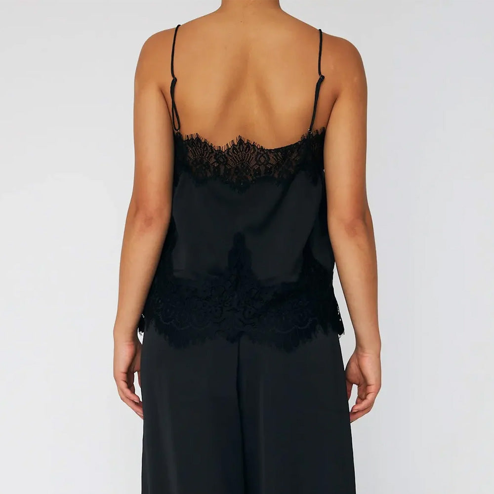 Stella Nova Delicate Lace Top Black