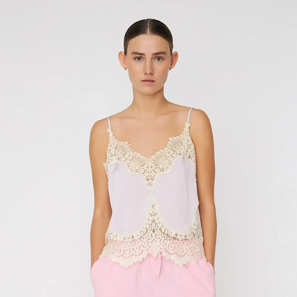 Stella Nova Delicate Lace Top Light Purple