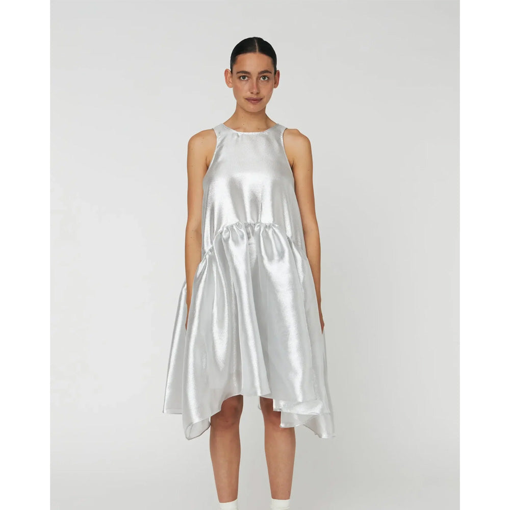 Stella Nova Silver Midi Kjole (str. 34)