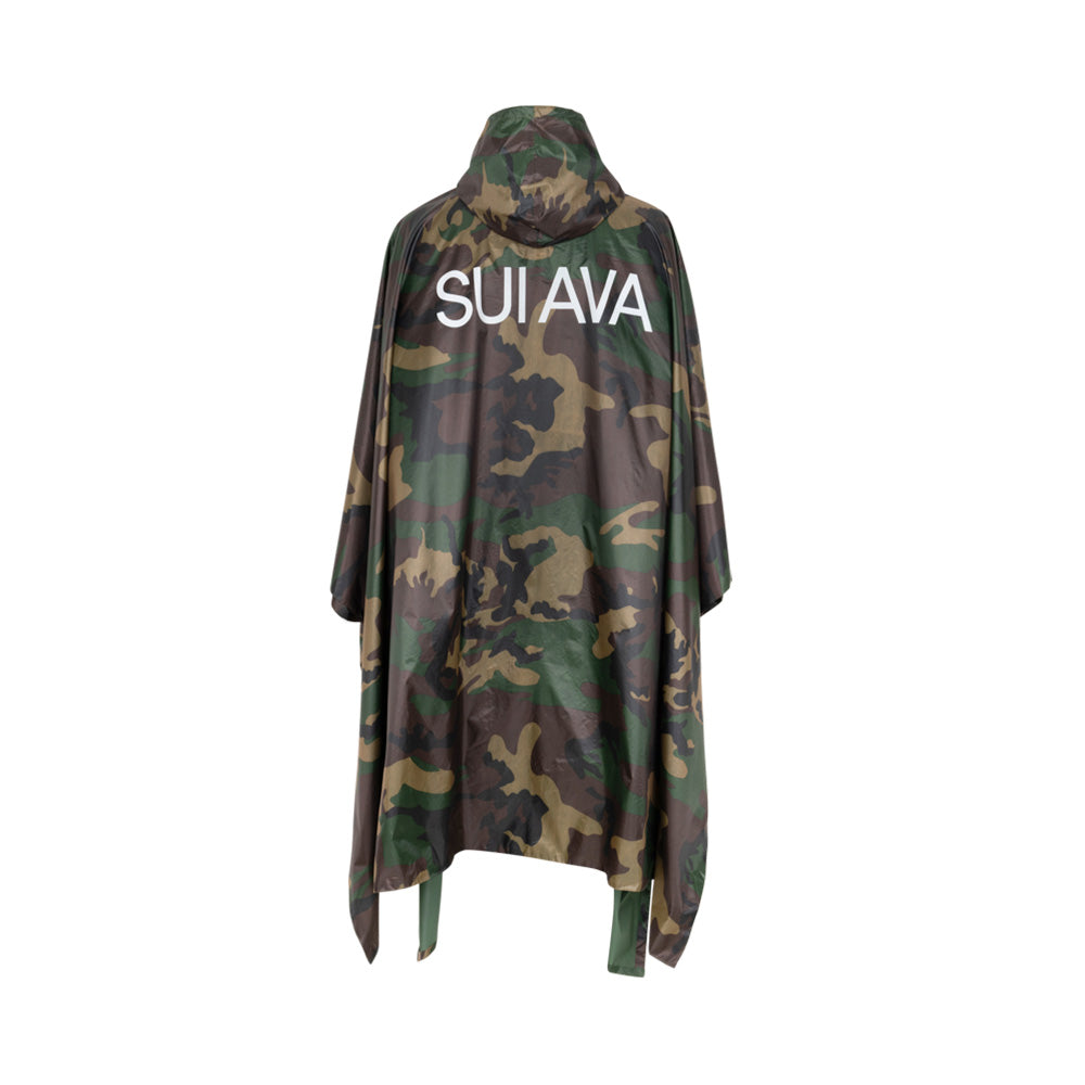 Sui Ava Camou Rain Poncho Camouflage Regnslag
