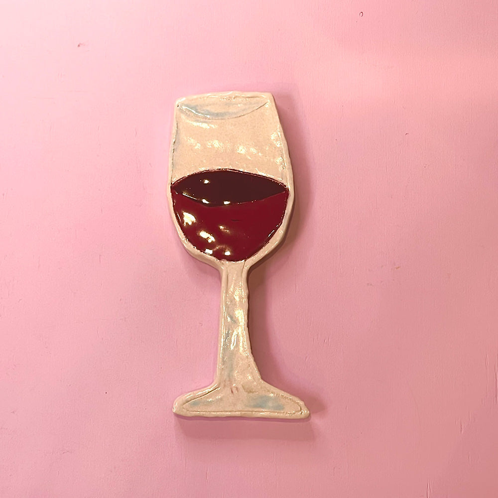The Clay Play Vægophæng Keramik Rødvinsglas