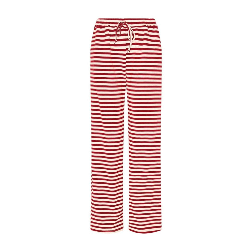 Tiffany Ibi Pants Bordeaux/Off-White Striber
