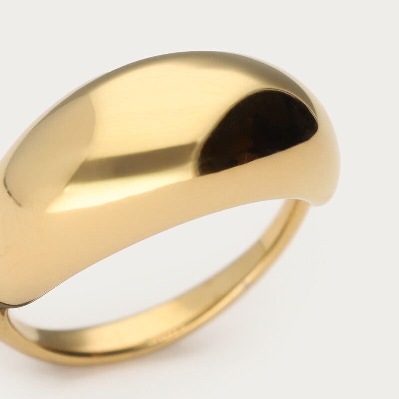 Bold basic statement ring closeup